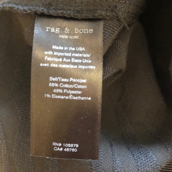 Rag & Bone Black Simone Zebra Print Pant, Size 0 - Picture 11 of 12